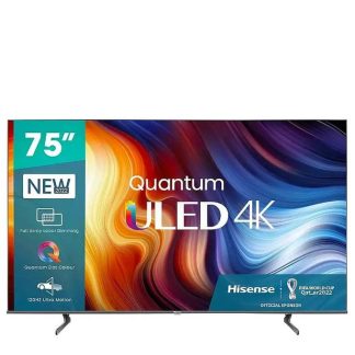 Hisense Smart TV DLED - 75" 4K Ultra HD - VIDAA - Noir - Garantie 06 Mois