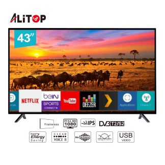 ALITOP Smart TV 43 pouces – Bluetooth - Garantie 12 Mois