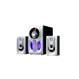 ALITOP Woofer SP-2502 Home Cinéma - Chaîne HI-FI - Noir/Blanc - 45W