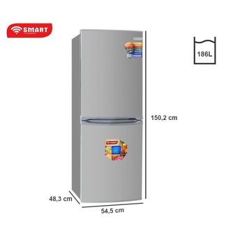 SMART TECHNOLOGY Réfrigérateur Combiné (STCB-277H) – 186 Litres - Garantie 12 Mois