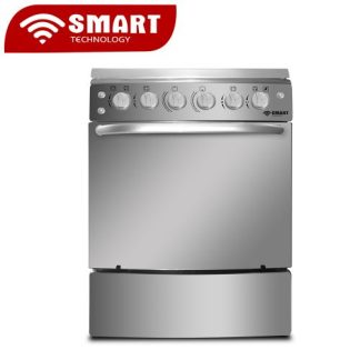 SMART TECHNOLOGY Gazinière 4 Feux Avec Four - Allumage Automatique - STC-6060C - Inox - Garantie 6 Mois