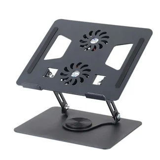 Support Pc Portable Avec Refroidisseur Rotative 360 Degrés 13 à 15 pouces