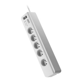 Apc Multiprise Multiprise Parafoudre 5 Prises - (PM5-FR) - Blanc
