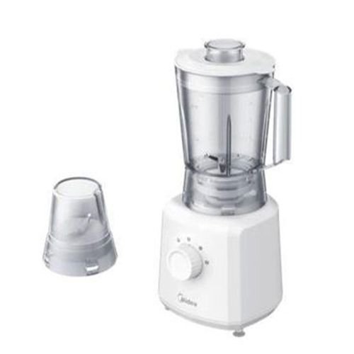 Midea Blender 2 en 1 – Mixeur & Moulin – 1,5 L- Mj-Bl6010W – Lames en Acier Inoxydable – Blanc – Garantie 3 Mois