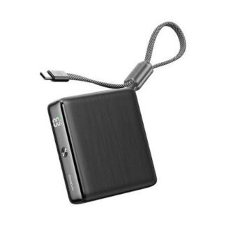 Oraimo PowerNova L11 OPB-7103C – Batterie Externe 10 000 mAh – Charge Rapide 22,5W – Câble USB-C Intégré – Écran LED – Noir