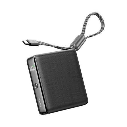 Oraimo PowerNova L11 OPB-7103C – Batterie Externe 10 000 mAh – Charge Rapide 22,5W – Câble USB-C Intégré – Écran LED – Noir