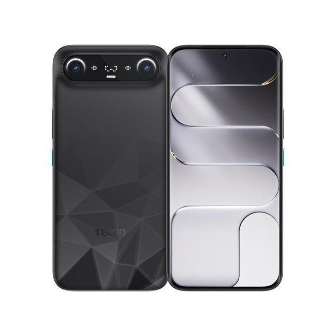 Tecno CAMON SLIM - 256GB ROM - 24GB RAM (16 Extended RAM) - 6.39" - IP69 IP68 - 5600mAh - 60W - 4G - PRISM BLACK - Garantie 12 Mois
