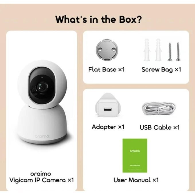 Oraimo Caméra Vigicam OSH-015A - Garantie 03 Mois – Image 2