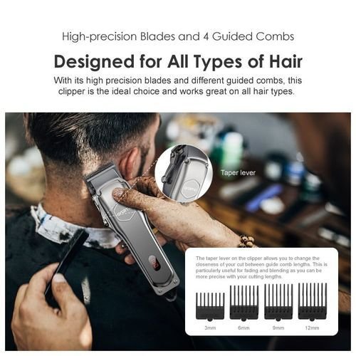 Oraimo SmartClipper 2 OPC-CL30 – Tondeuse à Cheveux Sans Fil avec Moteur Puissant et Affichage LED – Image 3