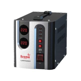 Régulateur de Tension Automatique AVR 2000VA - 220V avec Affichage Numérique – Icona ILAVR-D2000R
