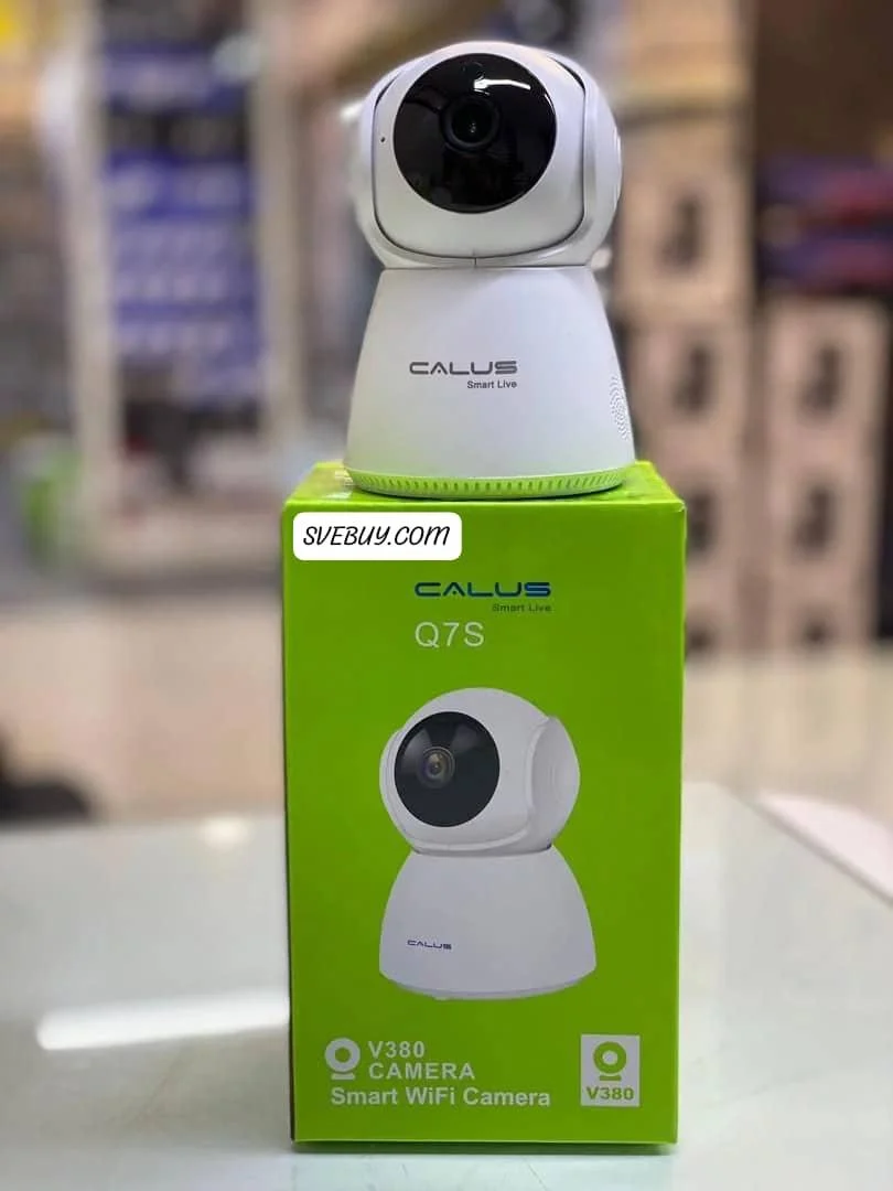 CALUS Q7S Caméra de Surveillance Wi-Fi Intelligente – Full HD 1080P – Vision Nocturne – Détection de Mouvement – Audio Bidirectionnel – Application V380 – Blanc – Image 2