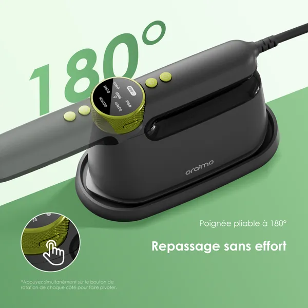 Oraimo SmartIron OEI-801A Gris – Fer à Repasser Portable 1740W – Image 5