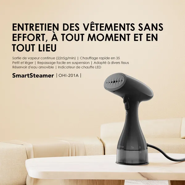 Oraimo SmartSteamer 1500W Défroisseur à main pour vêtements OHI-201A - Garantie 03 Mois – Image 4