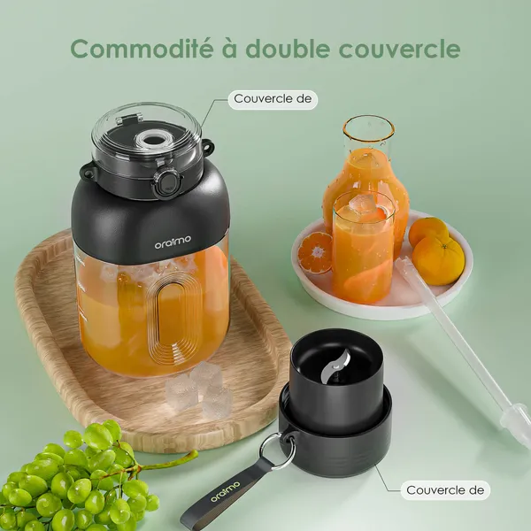 Oraimo SmartBlender Cup Mixeur de jus 1L OMB-201A - Garantie 03 Mois – Image 4