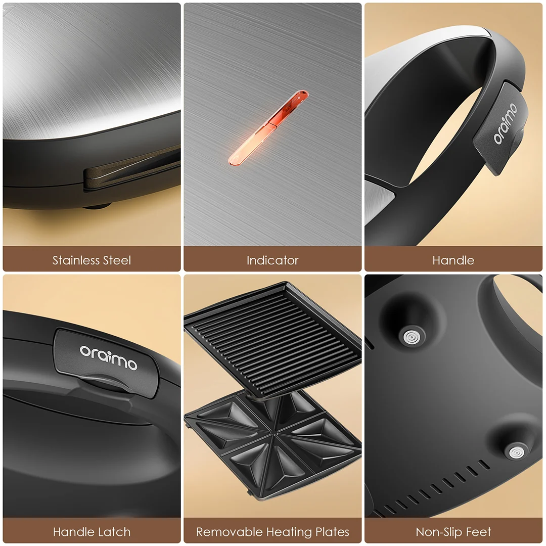 Oraimo Sandwich Maker OSW-501A - Garantie 03 Mois – Image 4