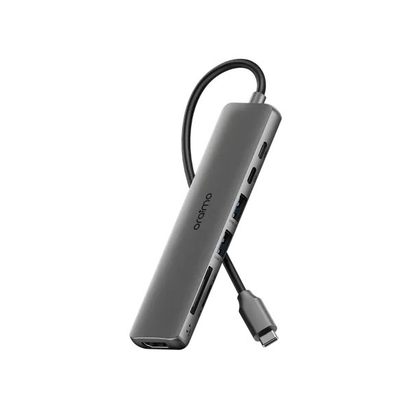 Oraimo OUH-511 – Adaptateur Hub USB-C 7-en-1 Multifonction avec 4K, 100W PD et Transfert 5 Gbps