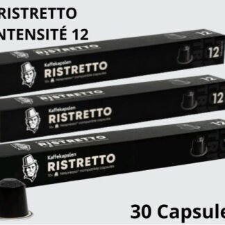 Café Ristretto Premium – 30 Capsules - Intensité 12 - Compatible Nespresso®