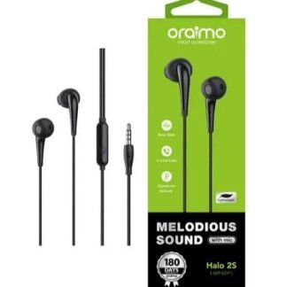 Oraimo Halo 2S OEP-E21P – Écouteurs Filaires 3,5 mm avec Micro, Extra Bass demi-intra-auriculaires - Garantie 3 mois