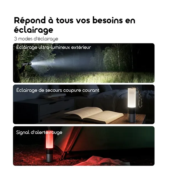 Oraimo TorchGo OLP-201A – Lampe Torche Rechargeable Puissante 300 Lumens – Image 4