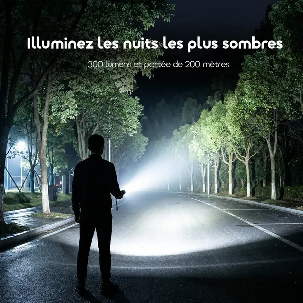 Oraimo TorchGo OLP-201A – Lampe Torche Rechargeable Puissante 300 Lumens – Image 6