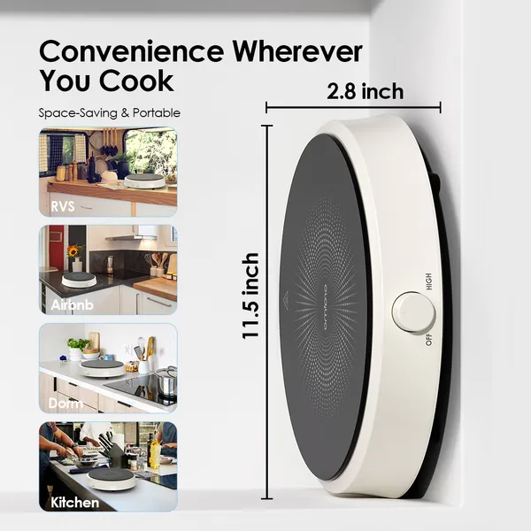 Oraimo OIC-201A – Plaque à Induction Portable 2100W – Image 2