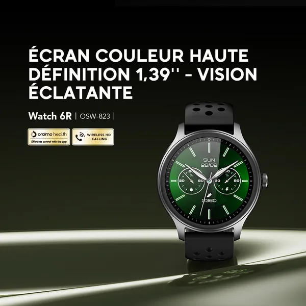 Oraimo Watch 6R Anti-Scratch Smart Watch OSW-823 - Garantie 03 Mois – Image 2