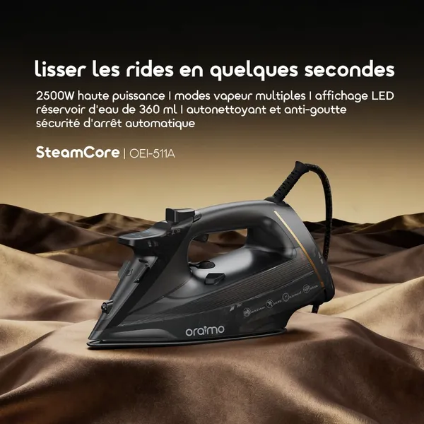 Fer à repasser vapeur Oraimo SteamCore OEI-511A – Gris – Image 4