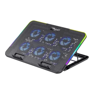 Oraimo ChillDock OSH-009A – Refroidisseur pour ordinateur portable avec 6 ventilateurs et éclairage RGB