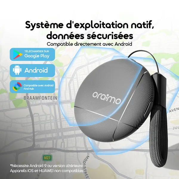 Oraimo OTag OSH-006A – Localisateur d’objets intelligent Android, IP65 – Image 3