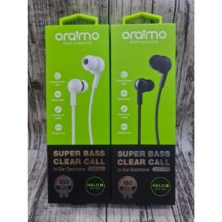 Écouteurs Filaires Oraimo Halo 4 OEP-E26 – Intra-Auriculaires, Basses Puissantes, Jack 3.5mm, Micro Intégré