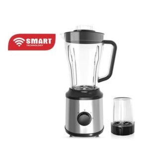 Blender Multifonctions SMART TECHNOLOGY STPE-8034P — 600W – 1,8L – Bol Incassable & Moteur Cuivre Pur – Gris / Inox