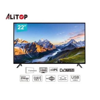 ALITOP TV LED 22" (56 cm) - Décodeur Intégré - HD - Noir - Garantie 06 Mois