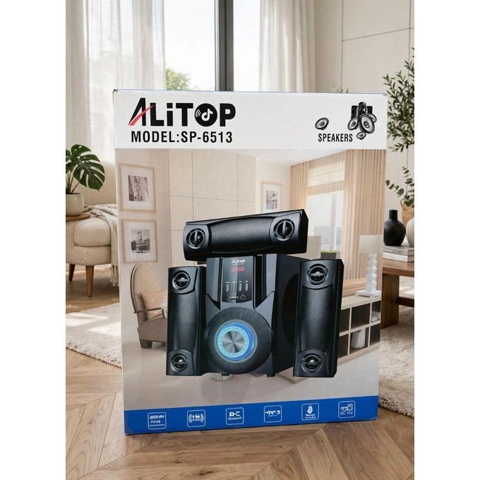 ALITOP Woofer SP-6513 – Bluetooth & USB & Carte SD | Son Puissant & Immersif - Garantie 03 Mois – Image 2