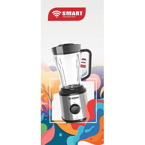 Blender Multifonctions SMART TECHNOLOGY STPE-8034P — 600W – 1,8L – Bol Incassable & Moteur Cuivre Pur – Gris / Inox – Image 2