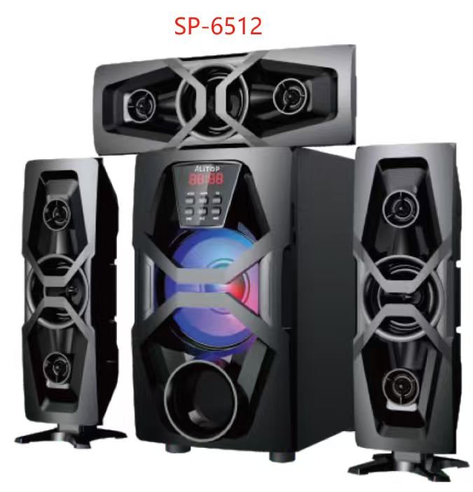 ALITOP Woofer SP-6512 Home Cinéma - Chaîne HI-FI - Noir - Garantie 03 Mois