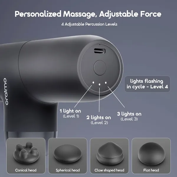 Oraimo NovaShot Air OSH-005A – Pistolet de Massage – Image 3