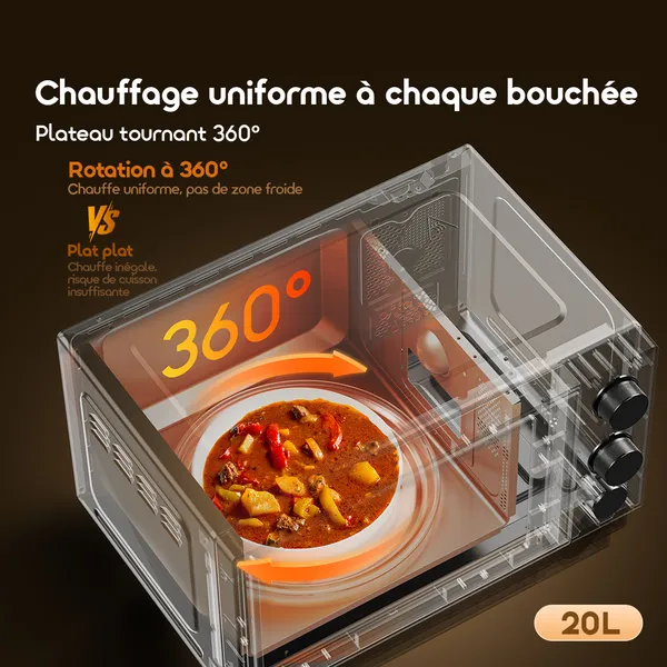 Oraimo InfiWave Lite OMO-221A – Four à Micro-ondes 20 L avec Technologie Inverter – Image 2