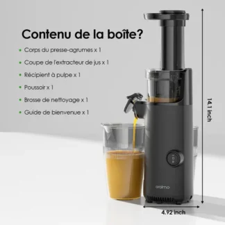 Oraimo EasyJuice Mini – Presse-Agrumes Portable | Extracteur jus OMJ-201A